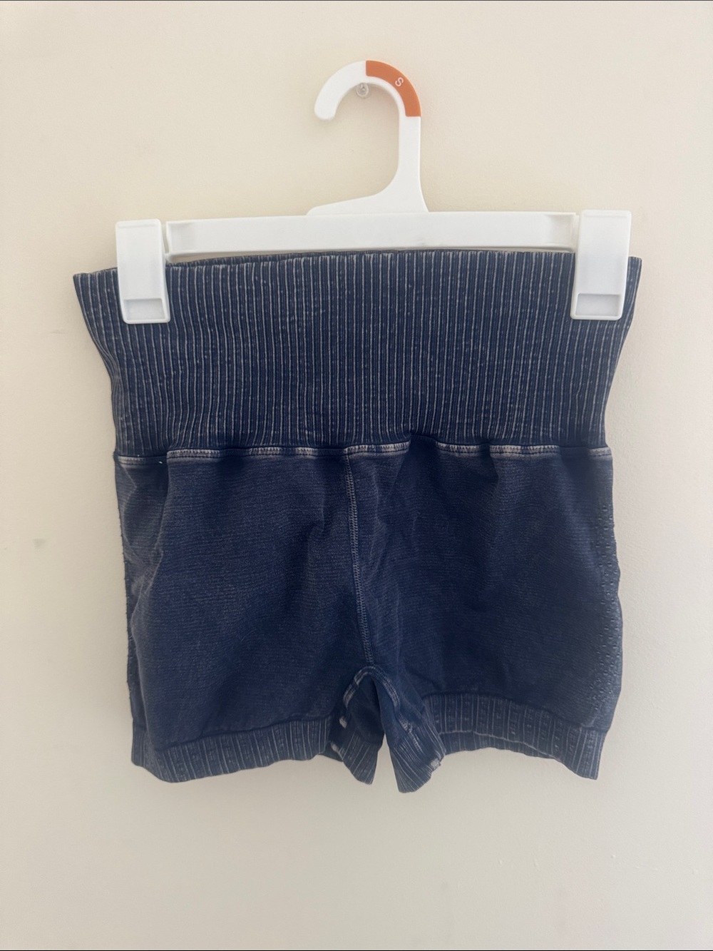 FP movement High-Waist Navy Ribbed Shaping Shorts